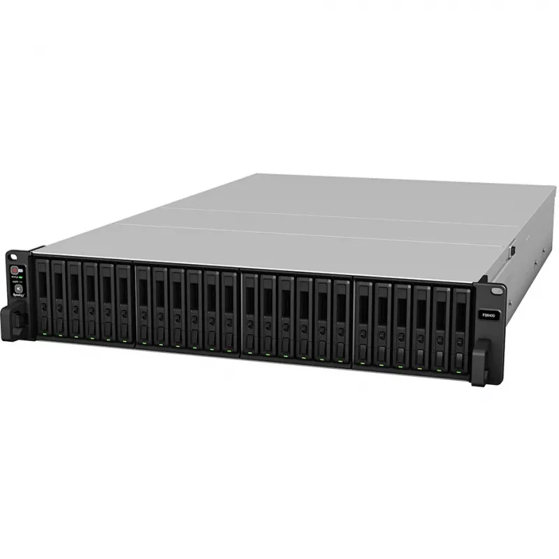 Synology FlashStation FS6400 24 skyrių NAS serveris 2U spintai, Intel Xeon 4110, 32 GB DDR4