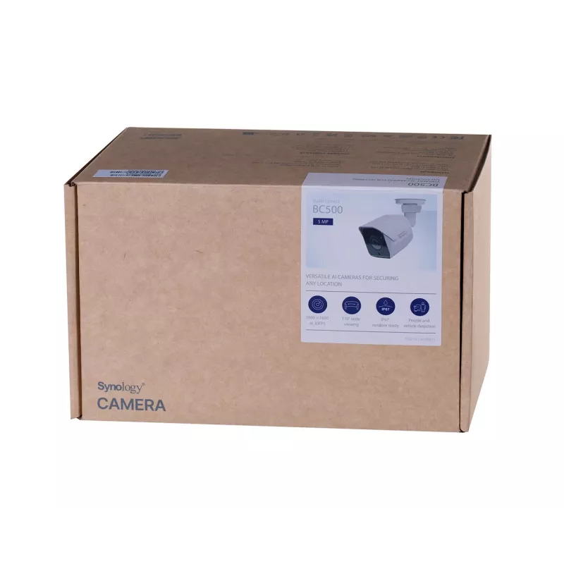 Synology BC500 apsaugos kamera, Bullet IP, lauko ir vidaus, 2880 x 1620, sieninis
