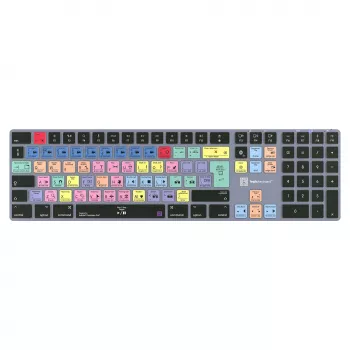 LogicKeyboard Titan DE Mac klaviatūra, skirta Adobe Premiere Pro CC, vokiškas išdėstymas