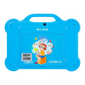 Planšetinis kompiuteris BLOW KidsTAB10 10.1 colių IPS 1200x1920, Android 12, 4GB RAM, 64GB eMCP, 4G (MicroSIM), 6000 mAh, Astral Blue