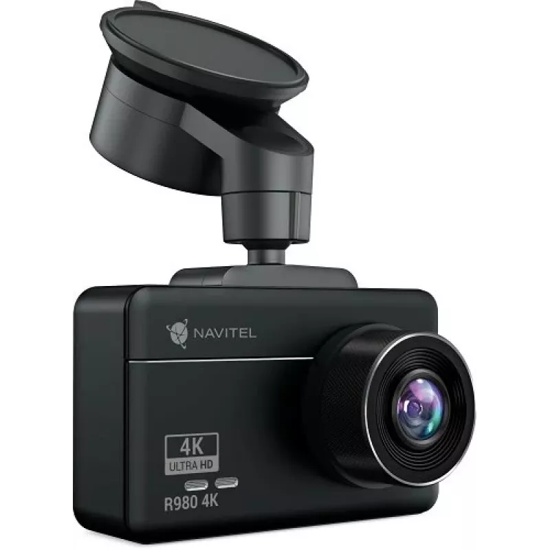 Vaizdo registratorius Navitel R980 su Wi-Fi, GPS informatoriumi ir skaitmeniniu spidometru, 4K, IPS 3 colių, 854x480, jutiklinis ekranas, žemėlapiai