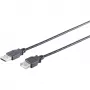 USB kabelis S/CONN 13-24045 USB 2.0 3 m Juodas