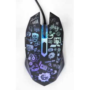 Pelė USB Optinė Juoda Gembird MUS-6B-GRAFIX-01