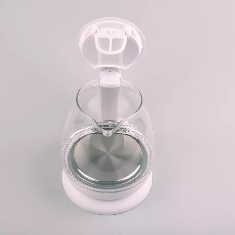 Elektrinis virdulys Maestro MR-055 Baltas — 1 L, 1100 W, stiklinis korpusas, foninis apšvietimas, vandens lygio indikatorius