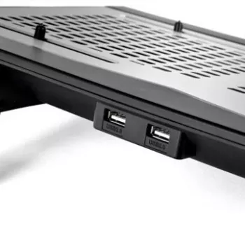 Nešiojamojo kompiuterio aušinimo stovas THERMALTAKE CL-N002-PL12BL-A su 12 cm ventiliatoriumi, aliuminis ir plastikas, 390×277.5×49.3 mm, 1000–1300 RPM
