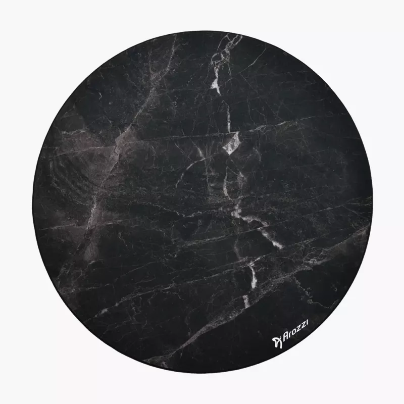 Arozzi Zona Round Floor Pad Black Marble – apvalus apsauginis kilimėlis kietoms grindims ir žemam kilimui
