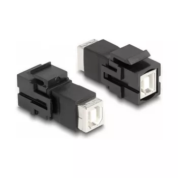 DeLOCK Keystone modulis USB 2.0 Type-B lizdas į USB 2.0 Type-B lizdą juodas