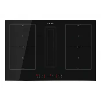 CATA IAS 7024 indukcinė kaitlentė su gartraukiu | 4 zonos | 77 cm | juoda