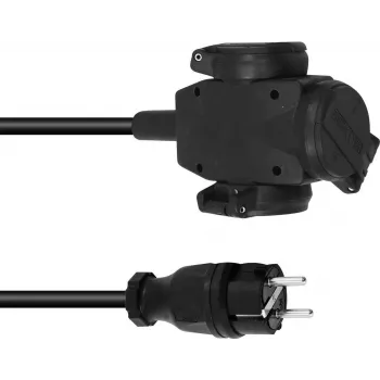 PSSO 30247011 ilginamasis laidas 3x1,5 mm² 3 m 3 lizdai juodas