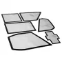 Dulkių filtras DEMCiflex 0476, skirtas NZXT Phantom 530, juodas, 6 vnt. pakuotė