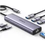 Ugreen 15598 USB 3.2 Gen 1 Type-C stotelė su HDMI, RJ-45, USB 3.0, sidabrinė