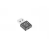USB belaidžio tinklo adapteris LANBERG NC-0300-WI, 2x vidinės antenos 2 dBi, USB 2.0, iki 300 Mbit/s, juodas