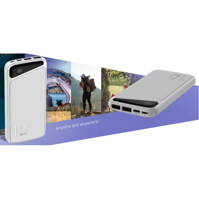 Nešiojamas maitinimo bankas Navitel PWR10 MX WHITE 10000 mAh