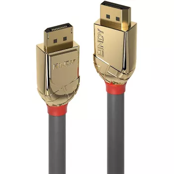 Lindy 5m DisplayPort 1.2 laidas, Gold Line, 5 m, DisplayPort, DisplayPort, Kištukas, Kištukas, 4096 x 2160 pikseliai