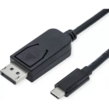 Vaizdo kabelio adapteris ROLINE 11.04.5837 3 m DisplayPort USB Type-C juodas