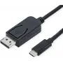 Vaizdo kabelio adapteris ROLINE 11.04.5837 3 m DisplayPort USB Type-C juodas