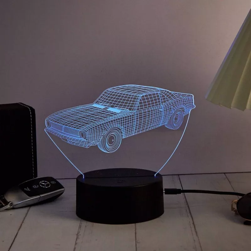 LED dekoratyvinė transporto priemonės lempa MANTA SNL121RGB RGB 3D šviesa automobiliams ir motociklams