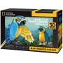 3D dėlionė cubicfun Mėlynkaklės aros, 88 detalės, modelis 306-DS1097H