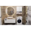 Spintelė skalbimo mašinai POLA Laundry Room Cabinet - balta