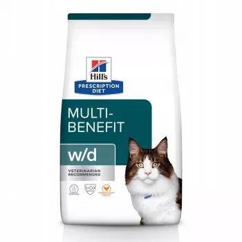 HILL'S PRESCRIPTION DIET Multi-Benefit Feline w/d Sausas kačių ėdalas su vištiena 3 kg