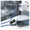 USB laidas RealPower MagneticCharge3 2m USB A mėlynas