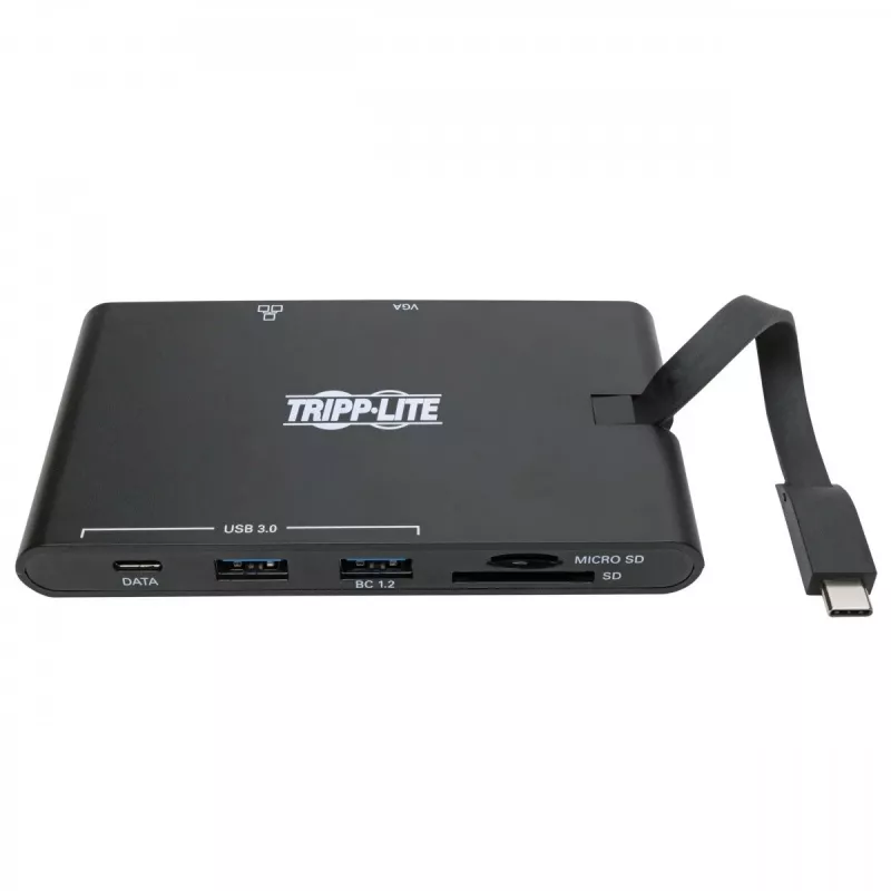 USB-C Dock - 4K HDMI, VGA, USB 3.2 Gen 1, USB-A/C šakotuvas, Gigabit Ethernet, atminties kortelių lizdai, 100W PD įkrovimas