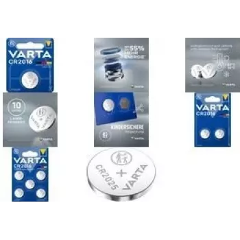 Vienkartinė baterija Varta CR3032 šarminė, 3,2 mm aukštis, 3 cm skersmuo