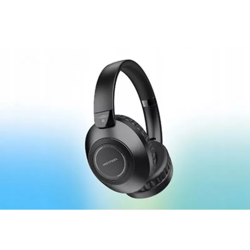 Ausinės Vention NBBB0 SoundMate S11 – belaidės Bluetooth 5.3 ausinės su kabliuku, įkrovimo dėklas 400 mAh, iki 20 h, juodos