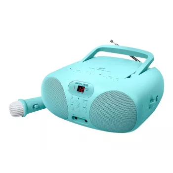 Muse MD-203 KB nešiojama stereo sistema su analoginiu FM radiju Mėlyna