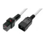 Microconnect MC-C19C20LOCK-1M-W maitinimo laidas su užraktu, 1 m, C19 – C20