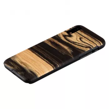 Dėklas iPhone XR man and wood – baltojo juodmedžio nugara, apsauginis polikarbonatinis rėmelis