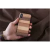 Apsauginis dėklas iš medžio ir polikarbonato iPhone X/XS – juodas