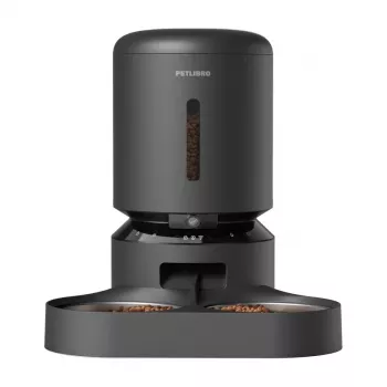 Petlibro Granary automatinis šėrimo aparatas su kamera ir dvigubu dubeniu, 5L (juodas)