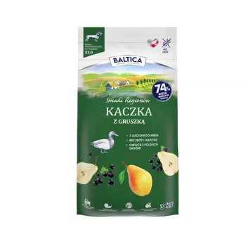 BALTICA regional flavours Small breeds Antiena su kriauše – sausas šunų ėdalas mažoms veislėms – 3 kg
