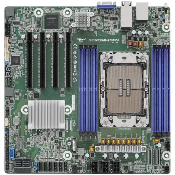 ASRock Rack SPC741D8UD-2T/X550 pagrindinė plokštė - Deep Micro ATX - LGA4677 Socket-E - Intel C741 mikroschemų rinkinys - USB 3.2 Gen 1 - 2 x 10 Gigabit LAN - integruota grafika