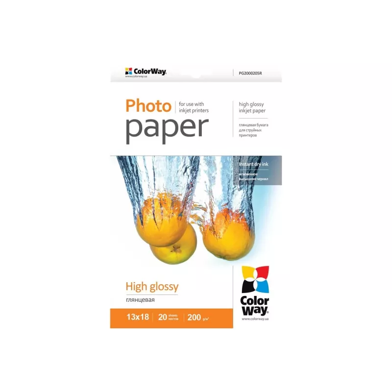 Fotopopierius ColorWay High Glossy 230 g/m², 10×15 cm (100×150 mm), 100 lapų