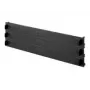 Rittal 7151.305 aklė plokštė 19 inch 1U, 3 vnt., juoda plastikinė