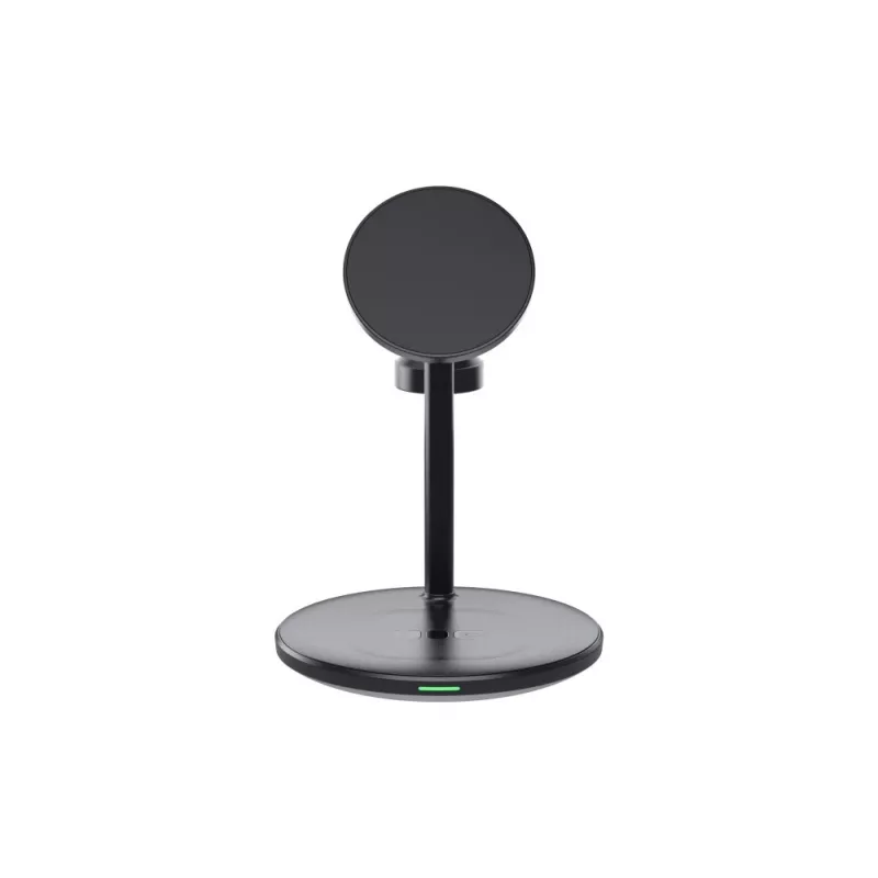 Green Cell MSST-GC-3IN1-B belaidė įkrovimo stotelė 3 viename – išmanusis telefonas, ausinės, laikrodis, juoda, belaidis įkrovimas, automatinis