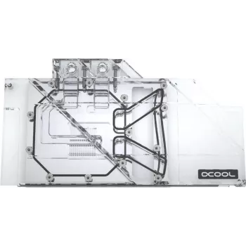 Alphacool 11753 vandens blokas – varinis, nikeliuotas, sidabrinis, permatomas – Sapphire Nitro+ Radeon RX 5700 XT 8G – 260 mm x 141 mm
