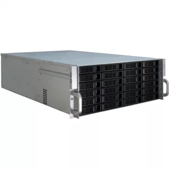 Serverinis korpusas Inter-Tech 4U-4424 Rack juodas, sidabrinis