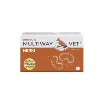 Maisto papildas kapsulėmis JM Sante Multiway Vet Duocaps Inkstai šunims ir katėms, 60 vnt., 150 g kartoninė pakuotė