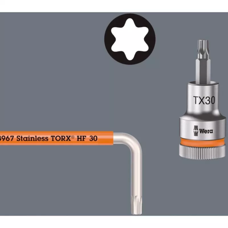 L formos TORX raktų rinkinys Wera 05022689001