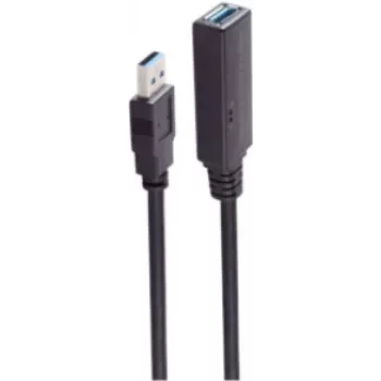 USB laidas ShiverPeaks BS13-39095 20 m USB A juodas 5 Mbit/s