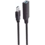 USB laidas ShiverPeaks BS13-39095 20 m USB A juodas 5 Mbit/s