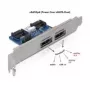Slot bracket DeLOCK 61725 2x eSATAp 5V/12V sąsajos plokščių / adapterių