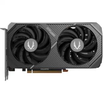 Vaizdo plokštė ZOTAC GeForce RTX 5050 Twin Edge — 8 GB GDDR6, 128 bitų, PCIe x8 5.0, dviejų ventiliatorių aktyvus aušinimas