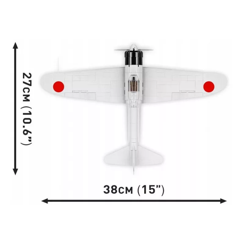 Konstruktorius Cobi Mitsubishi A6M2 „Zero-Sen“ – 347 detalių, rekomenduojamas nuo 3 metų