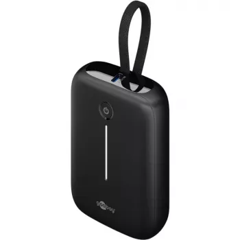 Nešiojamas Powerbankas Goobay 10 000 mAh su integruotu USB-C laidu - 20W kompaktiškas kelionei (76251)