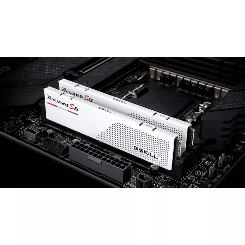 DIMM 32 GB DDR5-6000 (2x 16 GB) Dual-Kit, Arbeitsspeicher weiß, F5-6000J3040F16GX2-RS5W, Ripjaws S5, INTEL XMP
