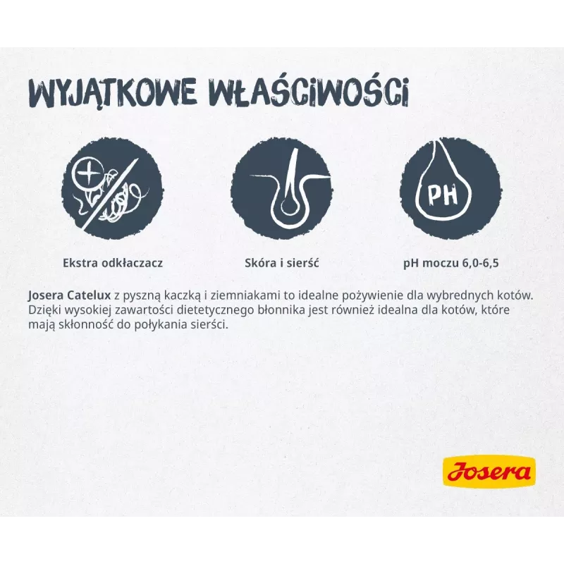 Josera Catelux Adult sausas kačių ėdalas su antiena ir paukštiena, 2 kg
